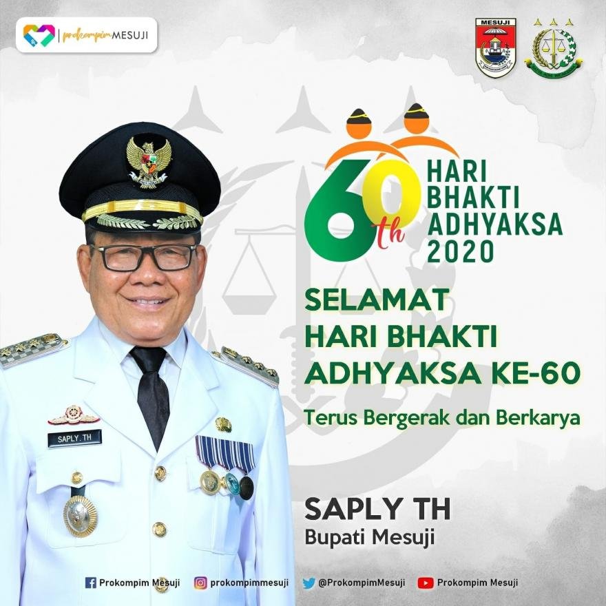 Selamat Hari Bhakti Adhyaksa Ke-60 Tahun 2020 