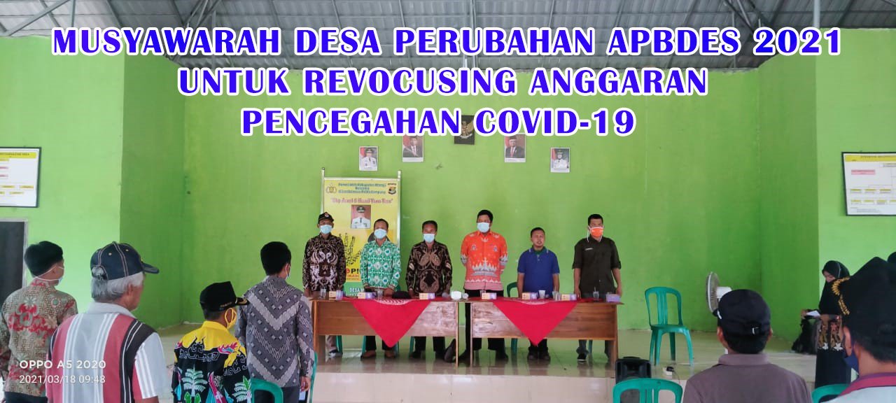 DESA MULYASARI LAKSANAKAN MUSDES UNTUK PERUBAHAN APBDES 2021