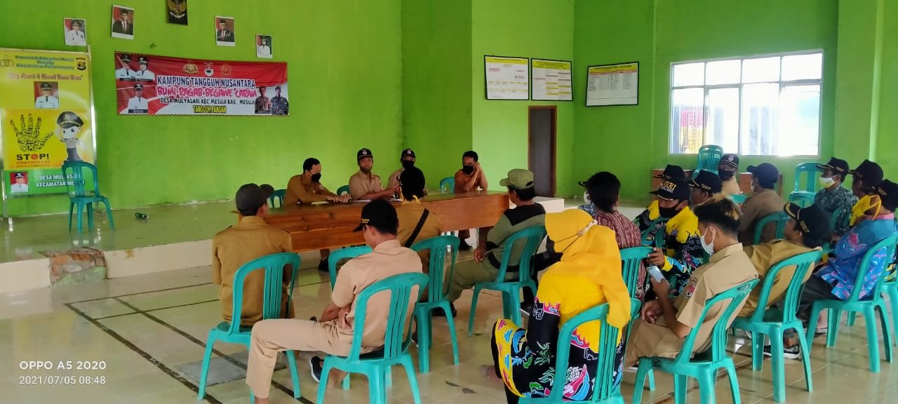 PEMDES Mulyasari Breafing Rutin Mingguan